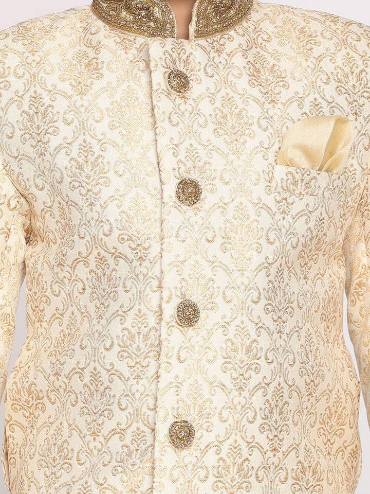 Vastramay Boys Design Reka Bentuk Slim-Fit Sherwani Set