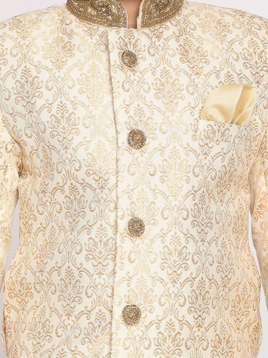 Vastramay Boys Design Reka Bentuk Slim-Fit Sherwani Set