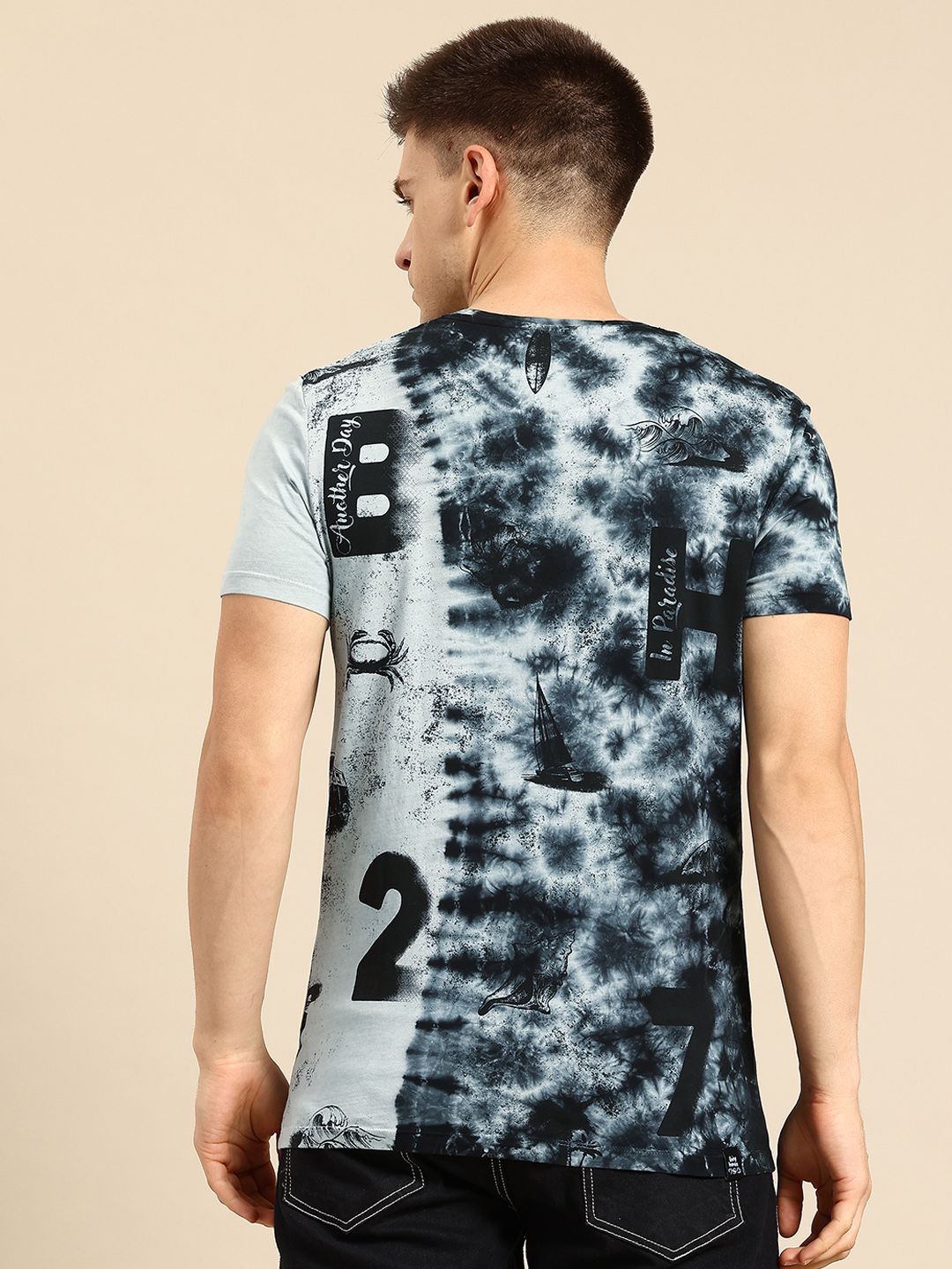 Being Human Tie and Dye Pure Cotton T-shirt