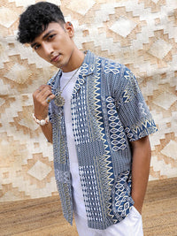 The Indian Garage Co Men Relaxed Fit Indie Printed Resortwear Shirt