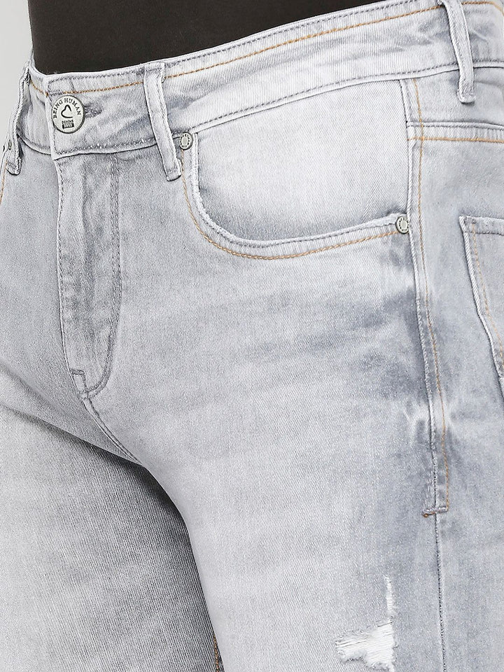 Being Human Men Clean Look Mid Rise Heavy Fade Jeans