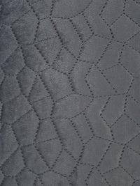 HOSTA HOMES Grey Set of 2 Geometric Velvet Square Cushion Covers