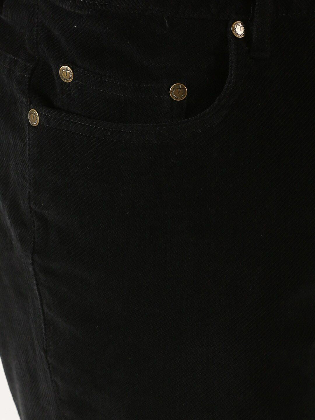 Thomas Scott Men Regular Fit Corduroy Chinos Trousers