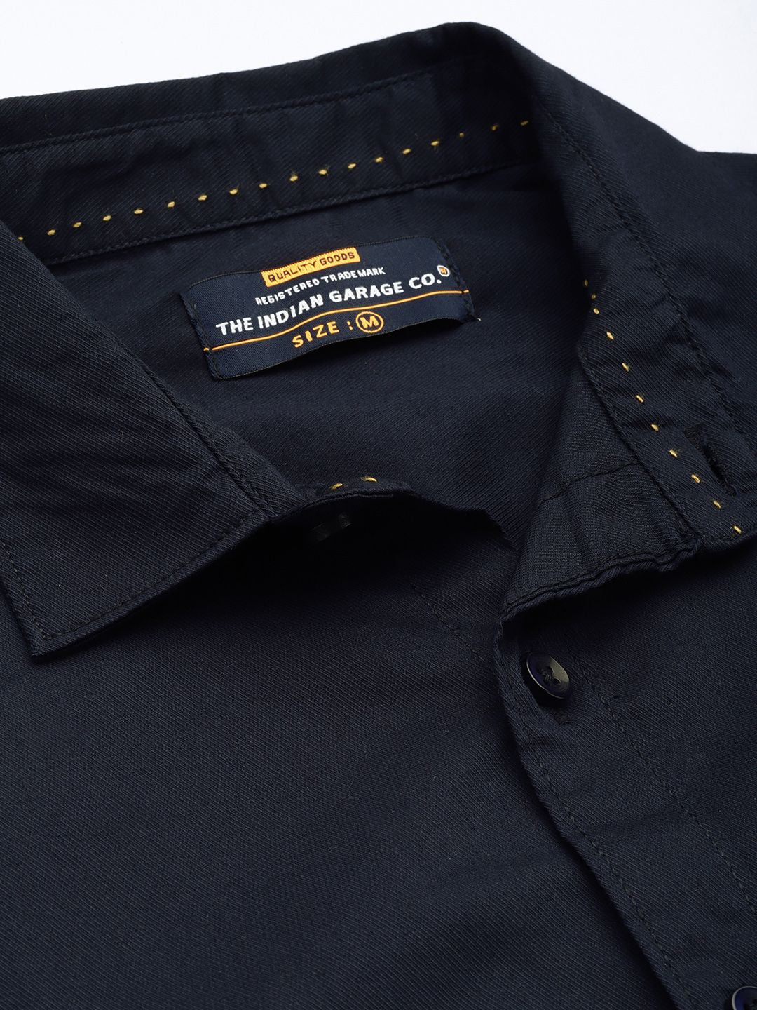 The Indian Garage Co Men Navy Blue Comfort Casual Shirt