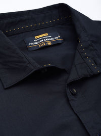 The Indian Garage Co Men Navy Blue Comfort Casual Shirt