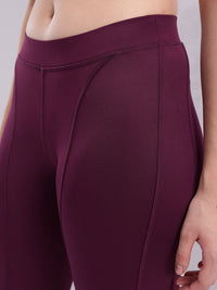HRX by Hrithik Roshan Women Rapid-Dry Mid-Rise Regular Fit Yoga Tights with Slits
