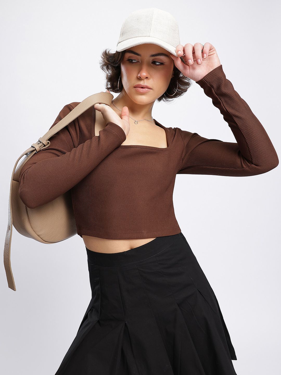 DressBerry Cutie Couture Ribbed Crop Top