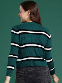 DressBerry Acrylic Striped Pullover