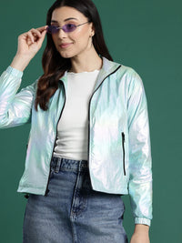 DressBerry Dual-Toned Shimmer Tailored Jacket