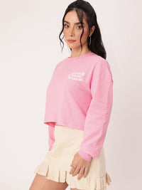 DressBerry Printed Cotton Terry Relaxed Fit Sweatshirts