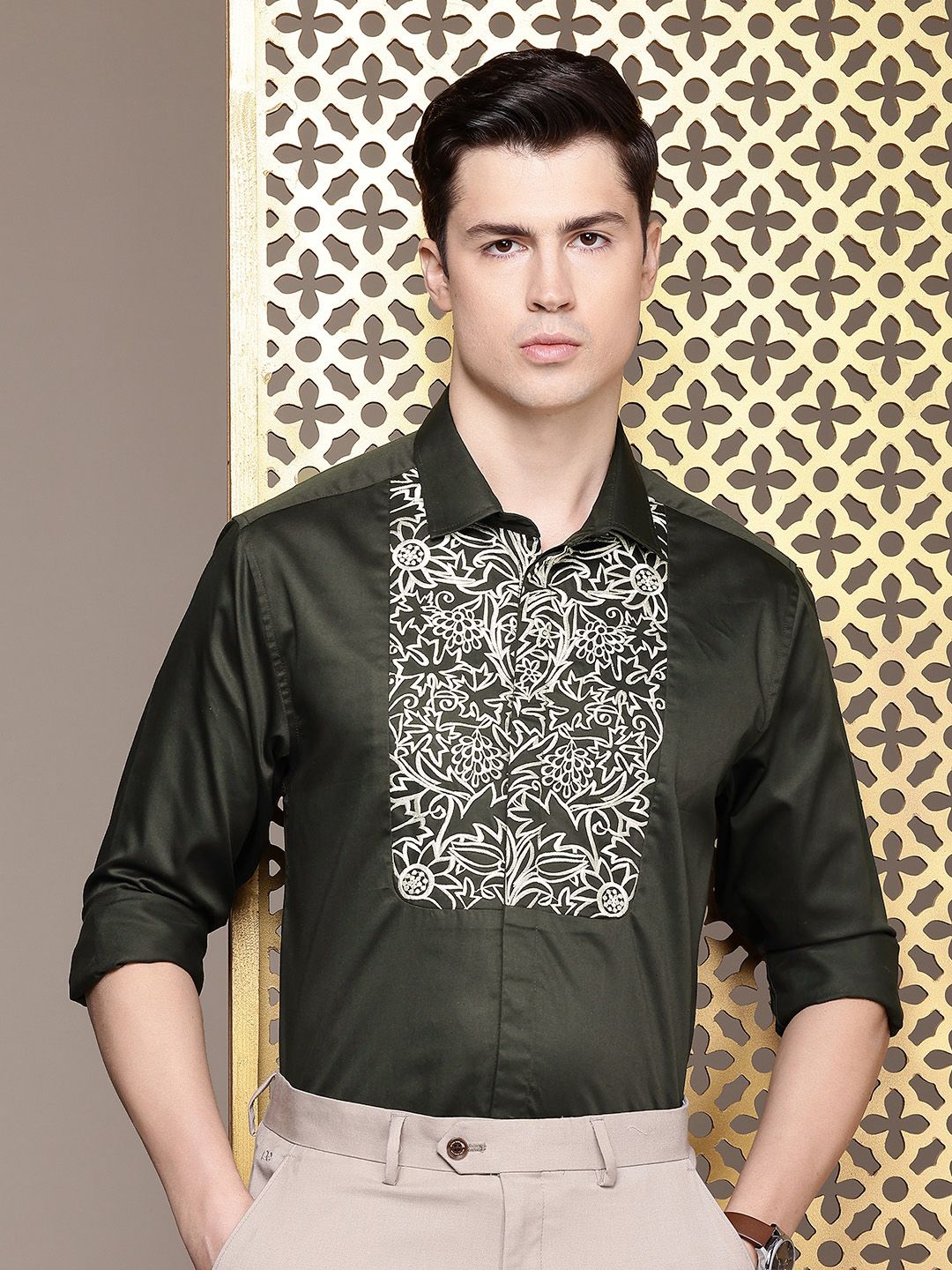 House of Pataudi Red Carpet Party Shirt