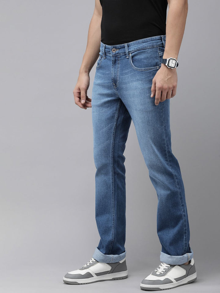 SPYKAR Men Rafter Bootcut Light Fade Stretchable Jeans