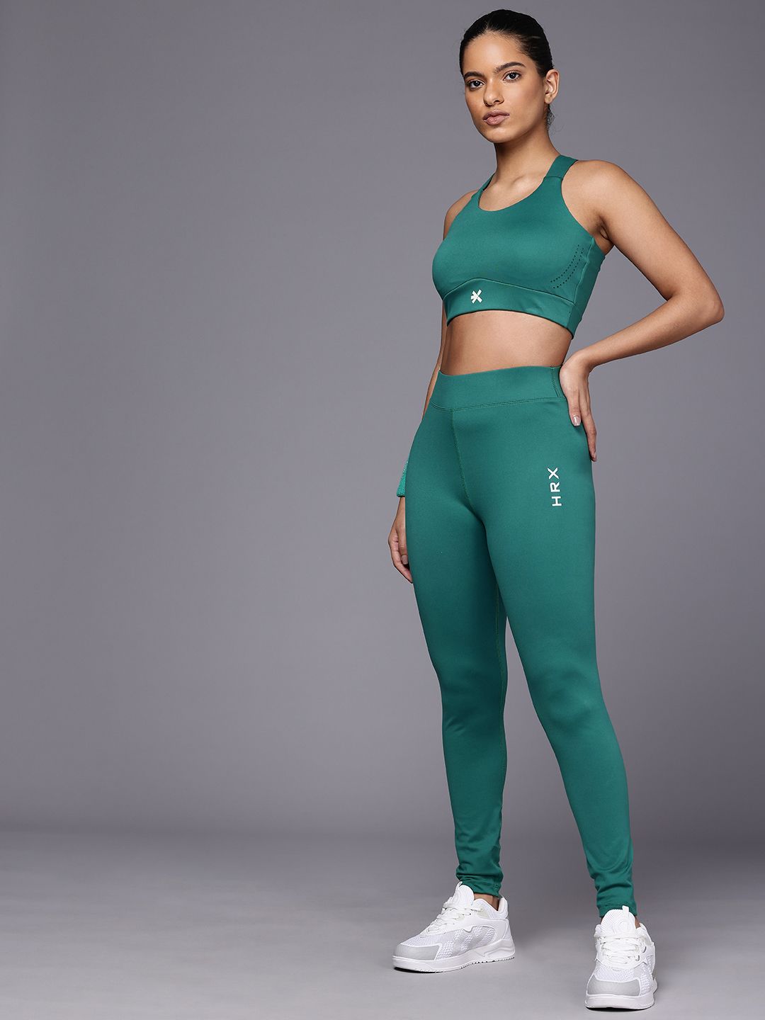 HRX by Hrithik Roshan Women PERFORMANCEBONDED Rapid-Dry Training Tights_KT7913_03