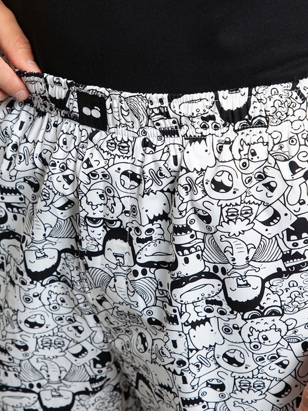 Bewakoof Men Pure Cotton All Over Printed Lounge Pants