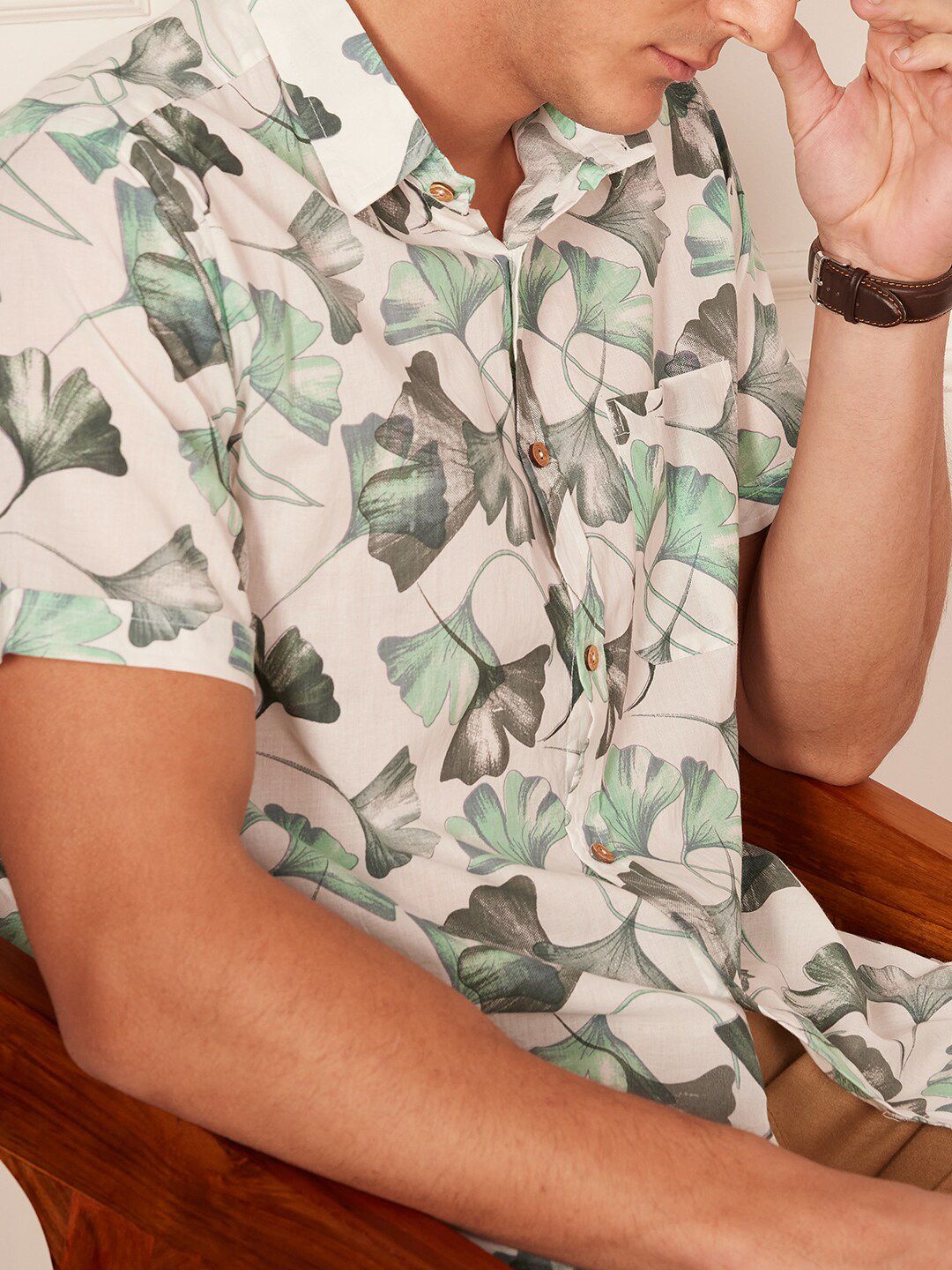 DENNISON Smart Block Printed Casual Shirt