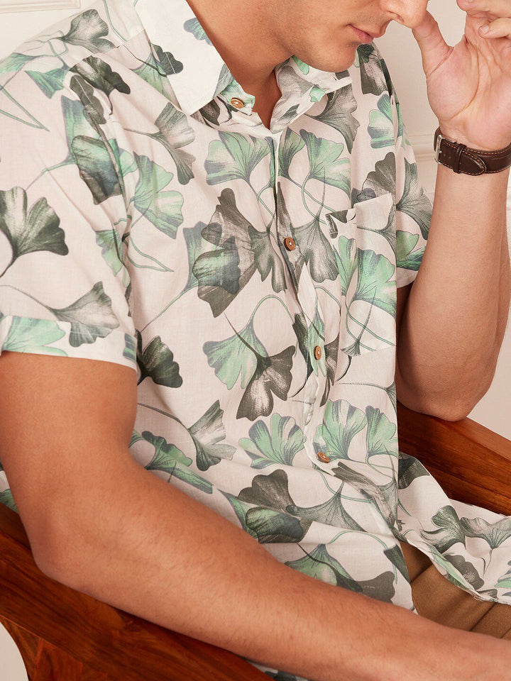 DENNISON Smart Block Printed Casual Shirt