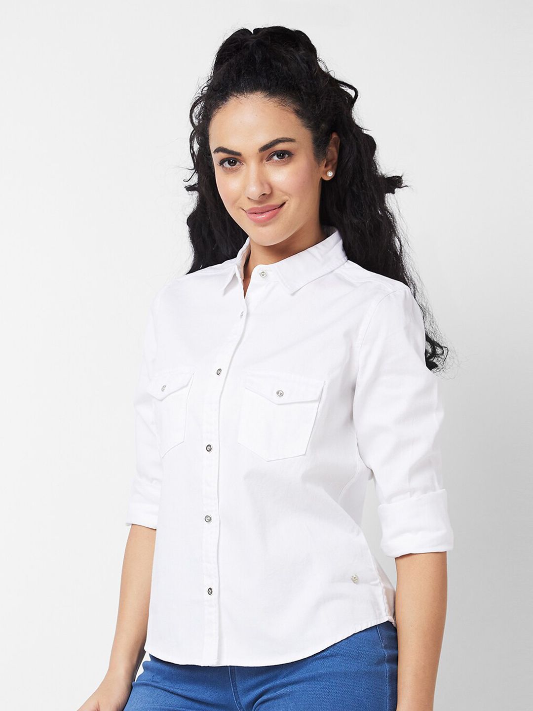 SPYKAR Women Opaque Casual Shirt