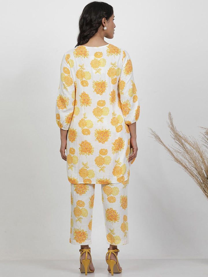 W Floral Print Cotton Pure Cotton A-Line Co-Ords