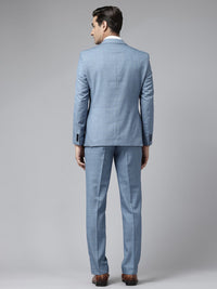Park Avenue Slim Fit Checked Blazer & Trousers With Waistcoat