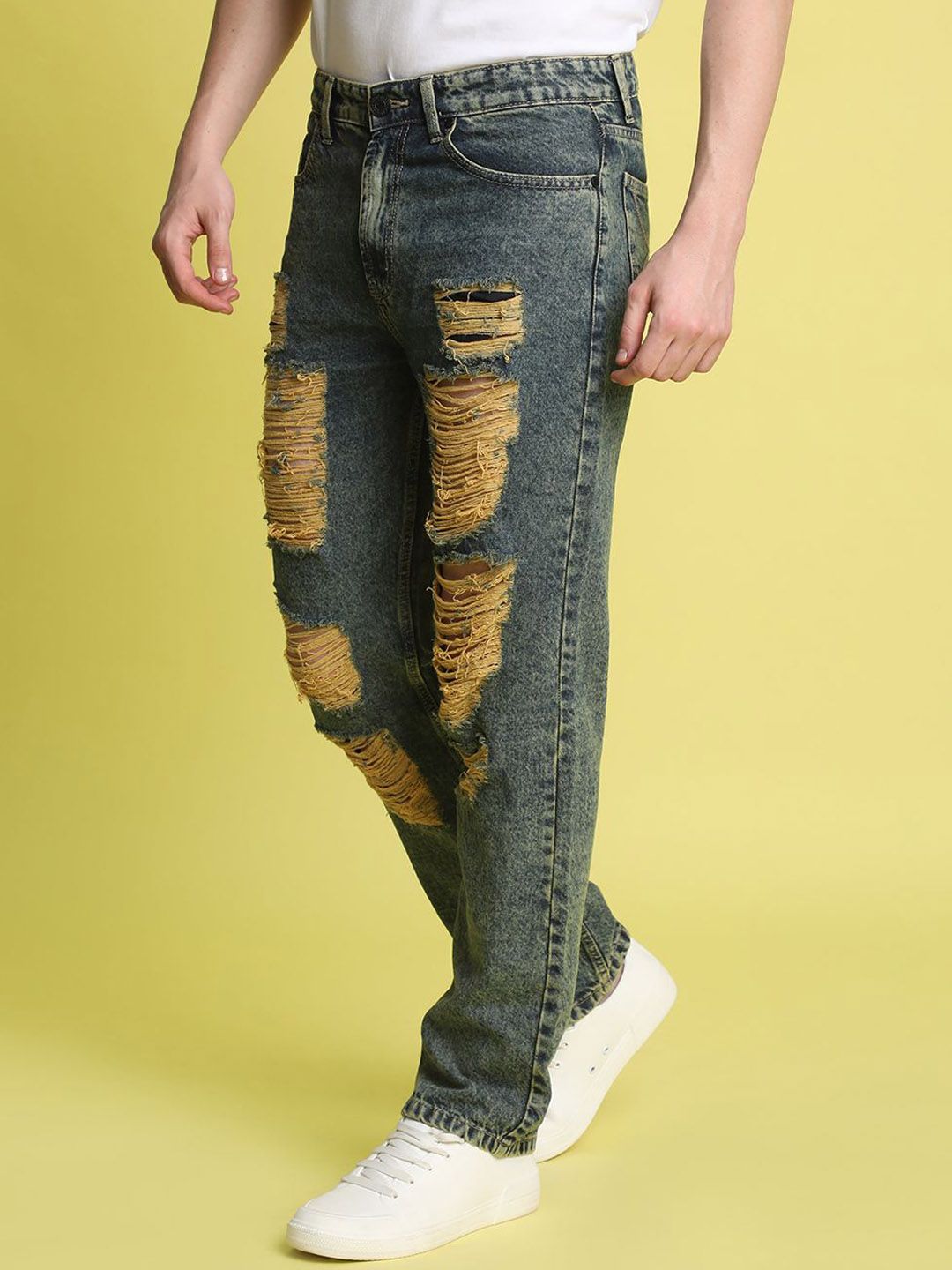 Bene Kleed Men Relaxed Fit Medium Distressed Jeans