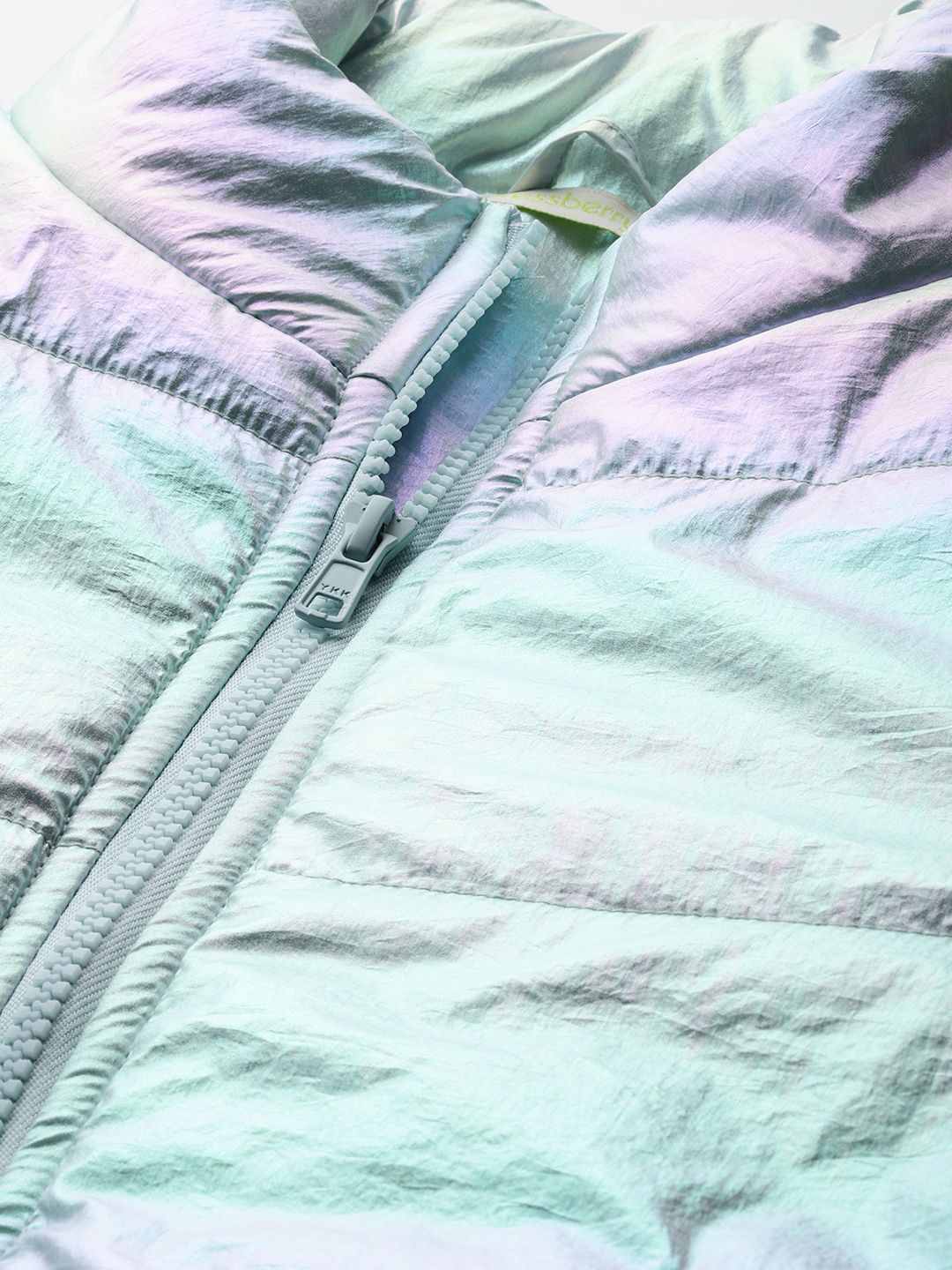 DressBerry Shimmer Dual-Toned Puffer Jacket
