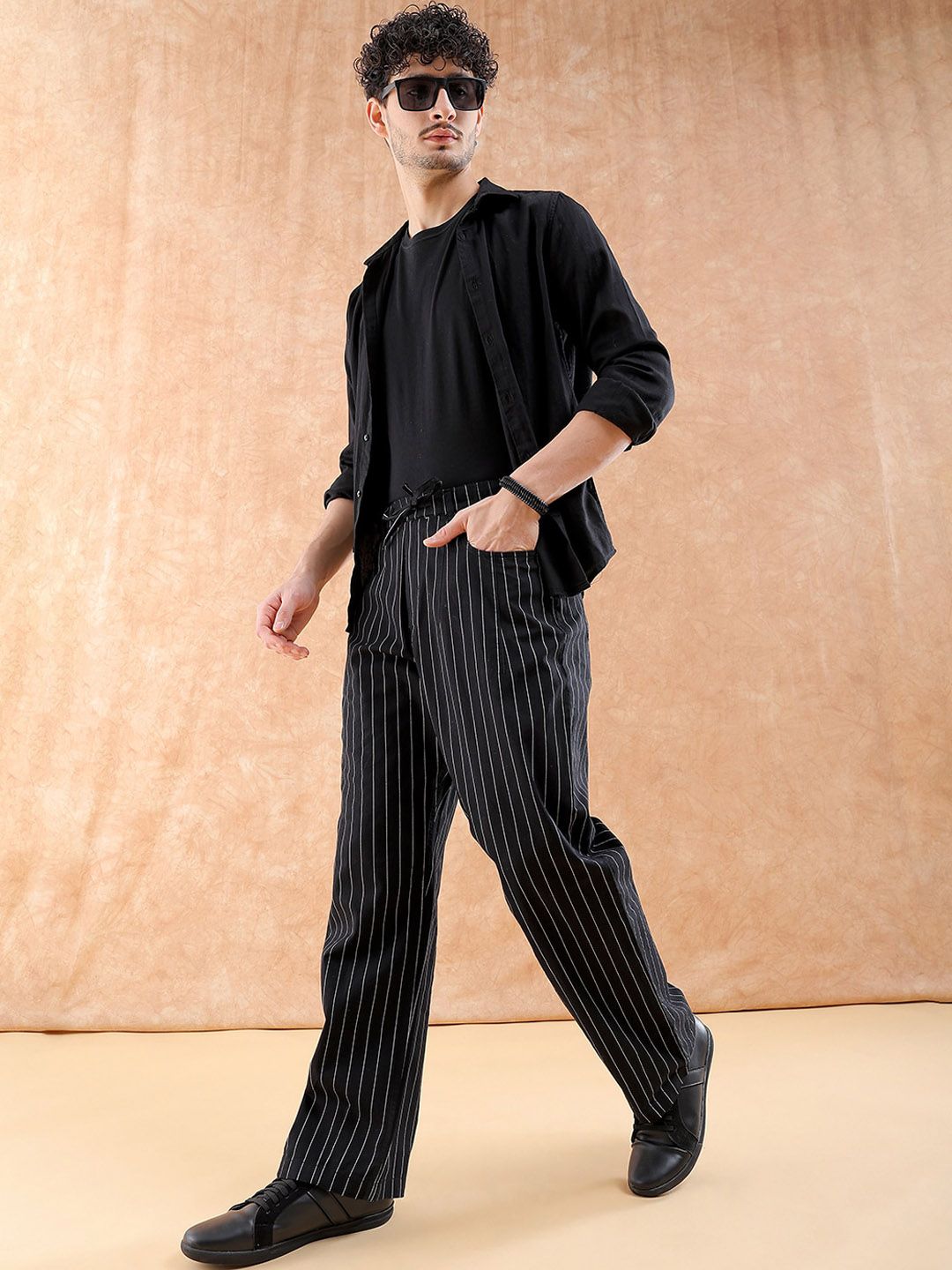 The Indian Garage Co Men Loose Fit Trousers