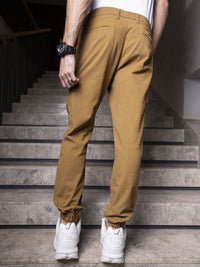 The Indian Garage Co Men Slim Fit Solid Cargos Joggers