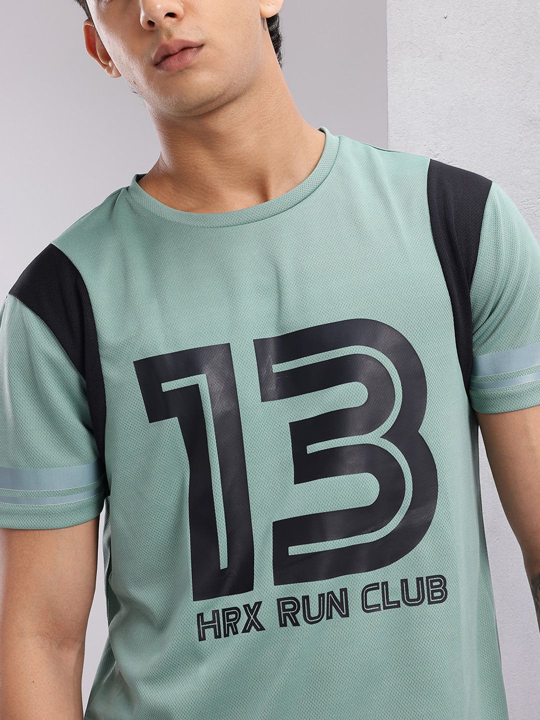 HRX by Hrithik Roshan Men Typography Printed Rapid-Dry Running T-shirt