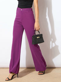 SASSAFRAS worklyf Women High-Rise Bootcut Trousers