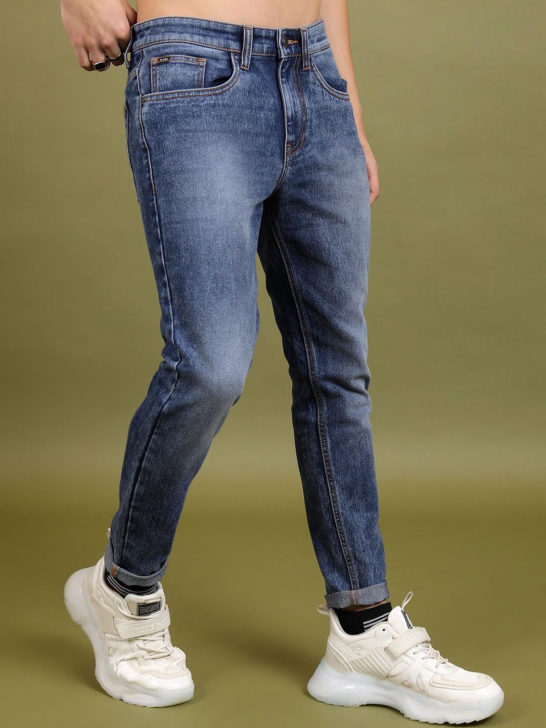HIGHLANDER Men Mid Rise Slim Fit Stretchable Cotton Jeans
