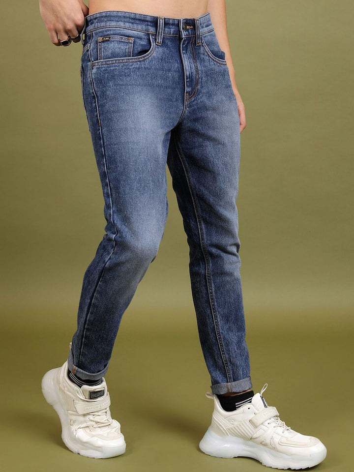 HIGHLANDER Men Mid Rise Slim Fit Stretchable Cotton Jeans