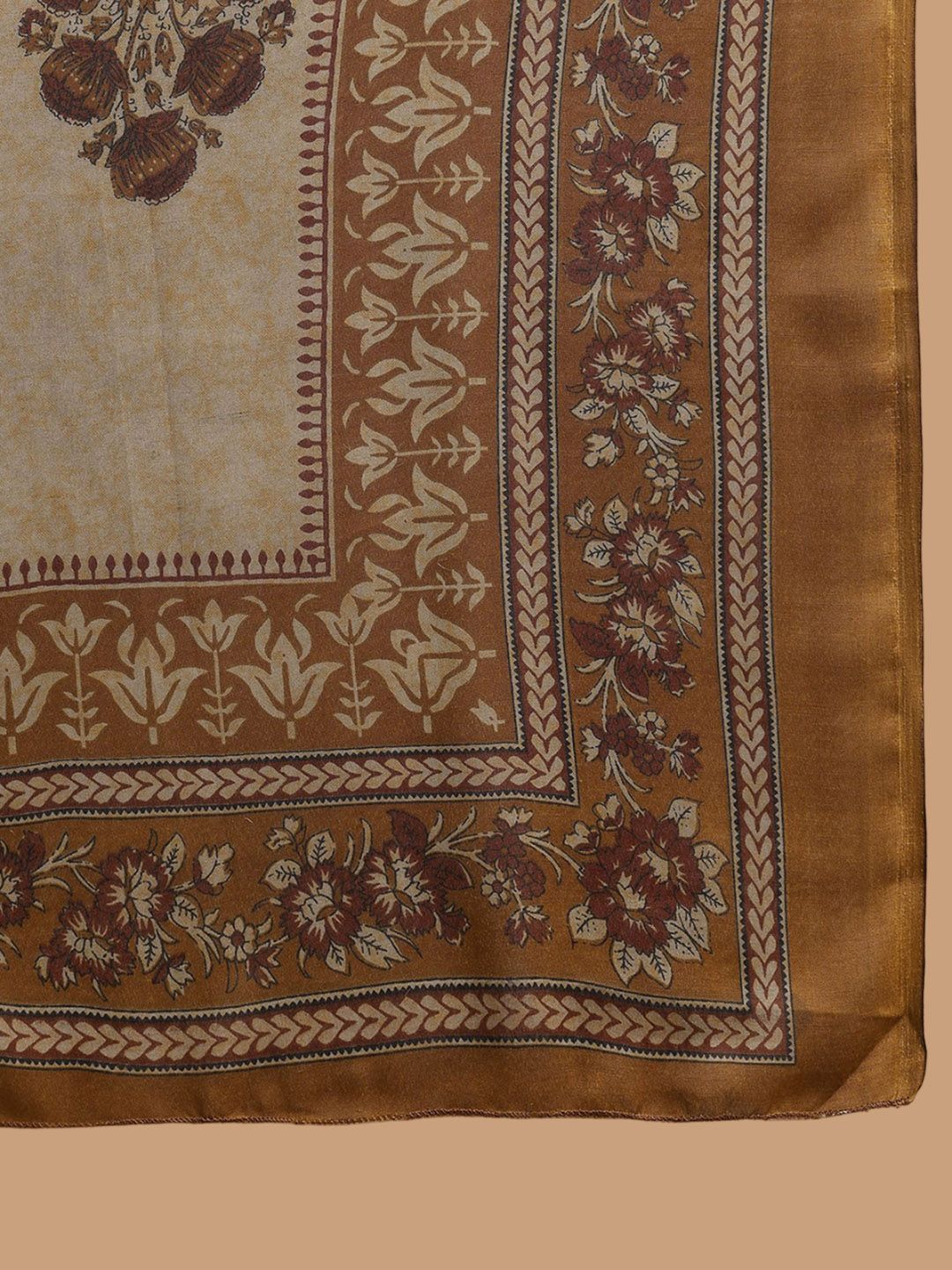 KALINI Floral Printed Thread Work Straight Kurta with Trousers & Dupatta