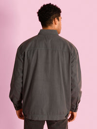 Bene Kleed Spread Collar Pure Cotton Oversized Tailored Jacket