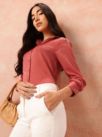 all about you Satin-Finish Regular Fit Casual Shirt