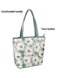 Mochi Women Floral Printed Oversized Structured Tote Bag