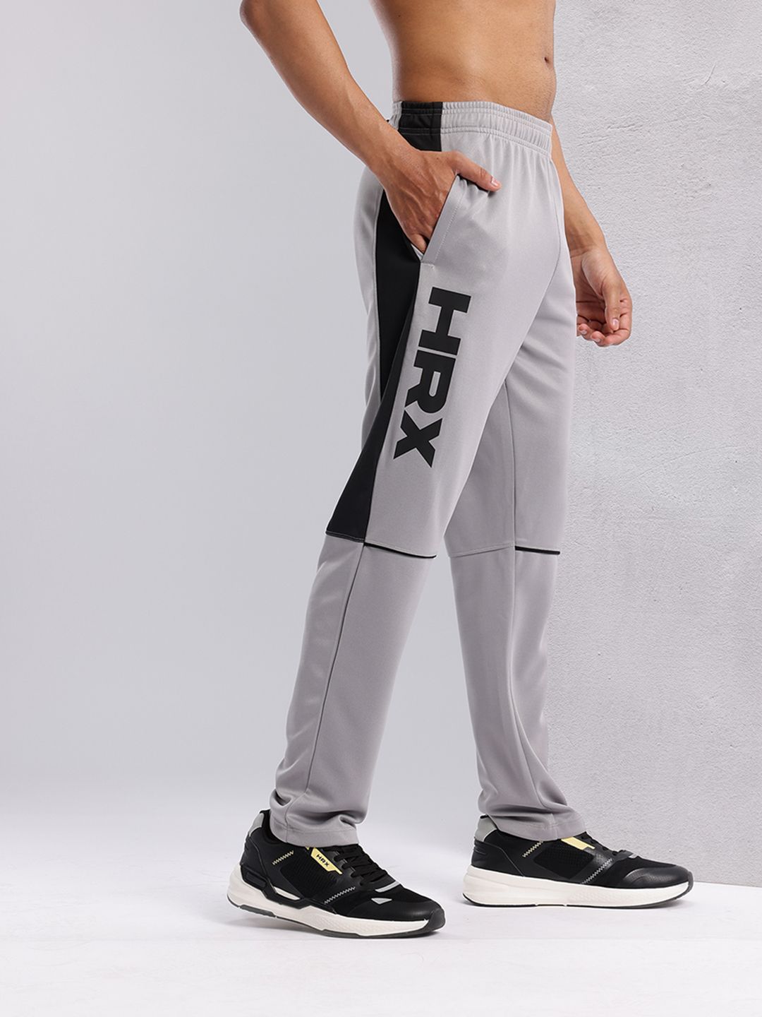 HRX by Hrithik Roshan Men Colourblocked Rapid-Dry Running Track Pants