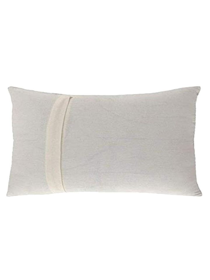 STITCHNEST Yellow & Grey Set of 2 Geometric Rectangle Cushion Covers