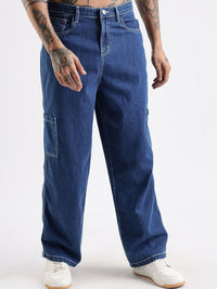 Eszett Men Mid-Rise Baggy Cargos