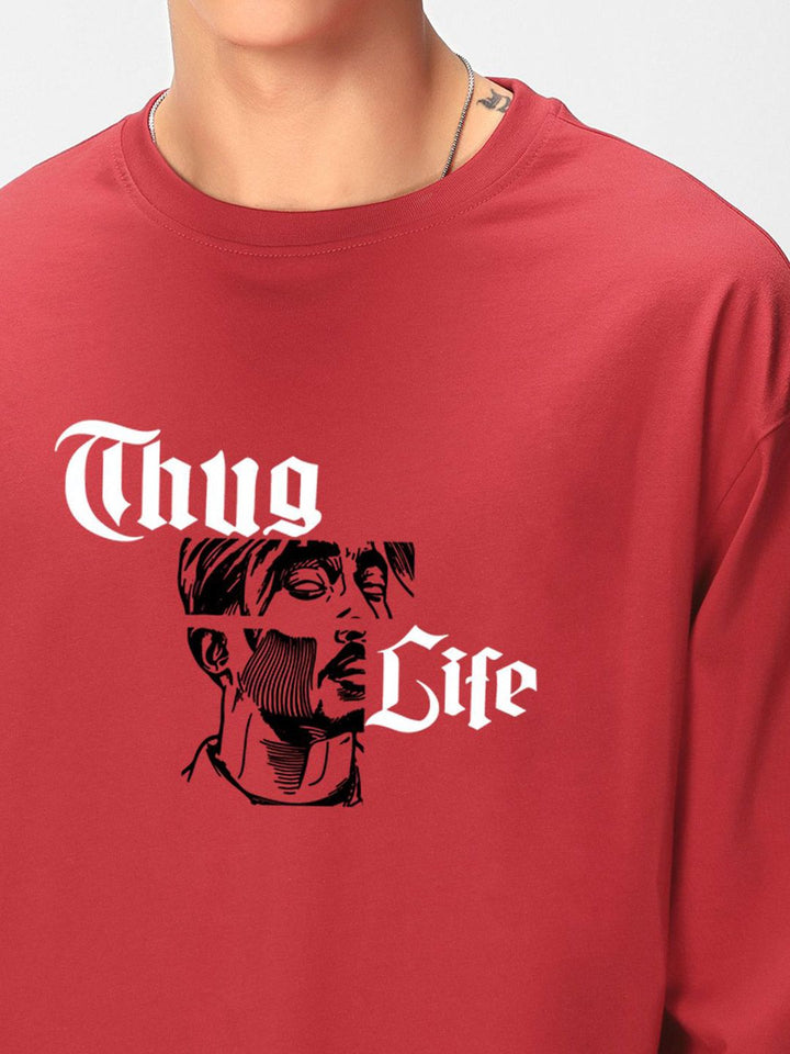 Bewakoof Pure Cotton Typography Printed Round Neck Oversized T-shirt