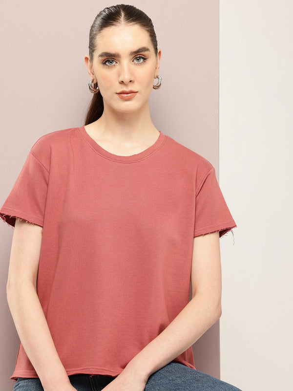 Dillinger Women Ultra Soft Drapey Cotton Crew Neck T-Shirt