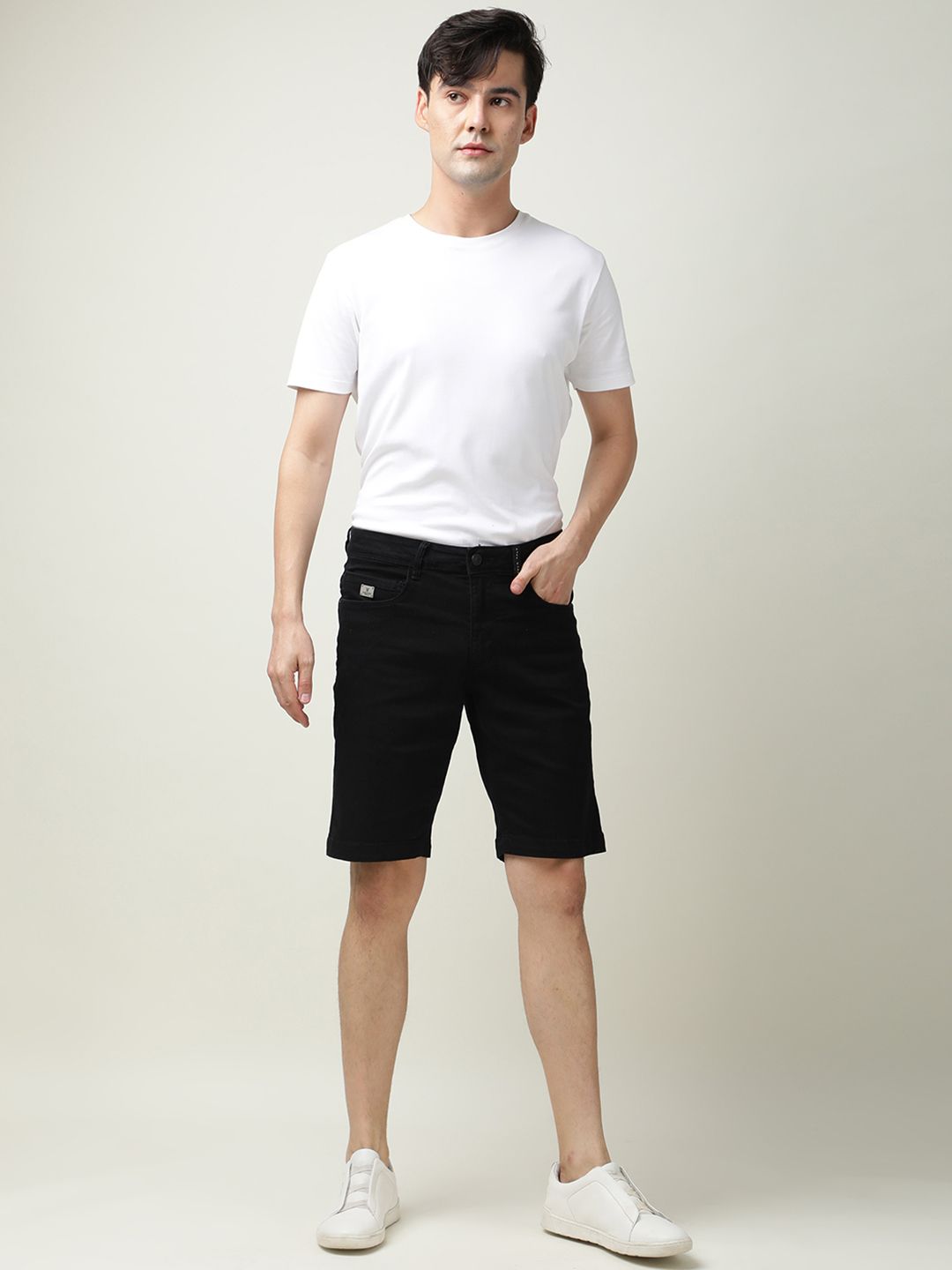 RARE RABBIT Men Switch Slim Fit Knee Length Shorts