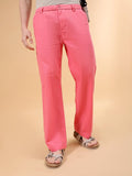 The Indian Garage Co Men Mid-Rise Loose Fit Cotton Trousers