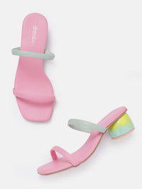 DressBerry Colourblocked Block Sandals