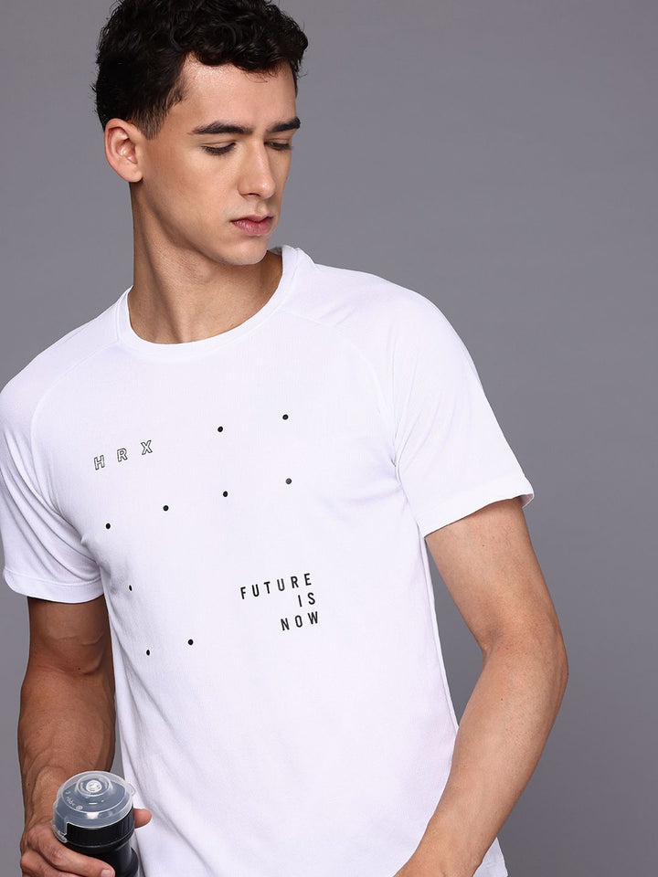 HRX by Hrithik Roshan Typography Printed Antimicrobial-Finish Rapid-Dry Running T-shirt