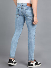 Urbano Fashion Men Slim Fit Mildly Distressed Heavy Fade Stretchable Cotton Jeans