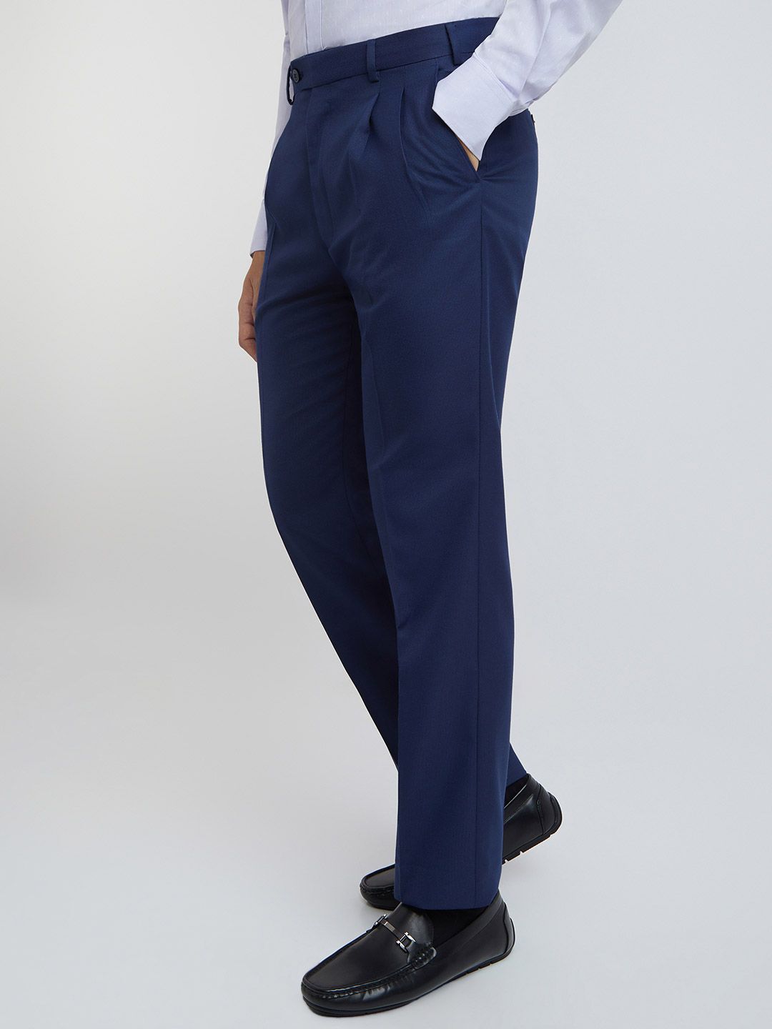 Raymond Self Design Classic Fit Formal Trouser