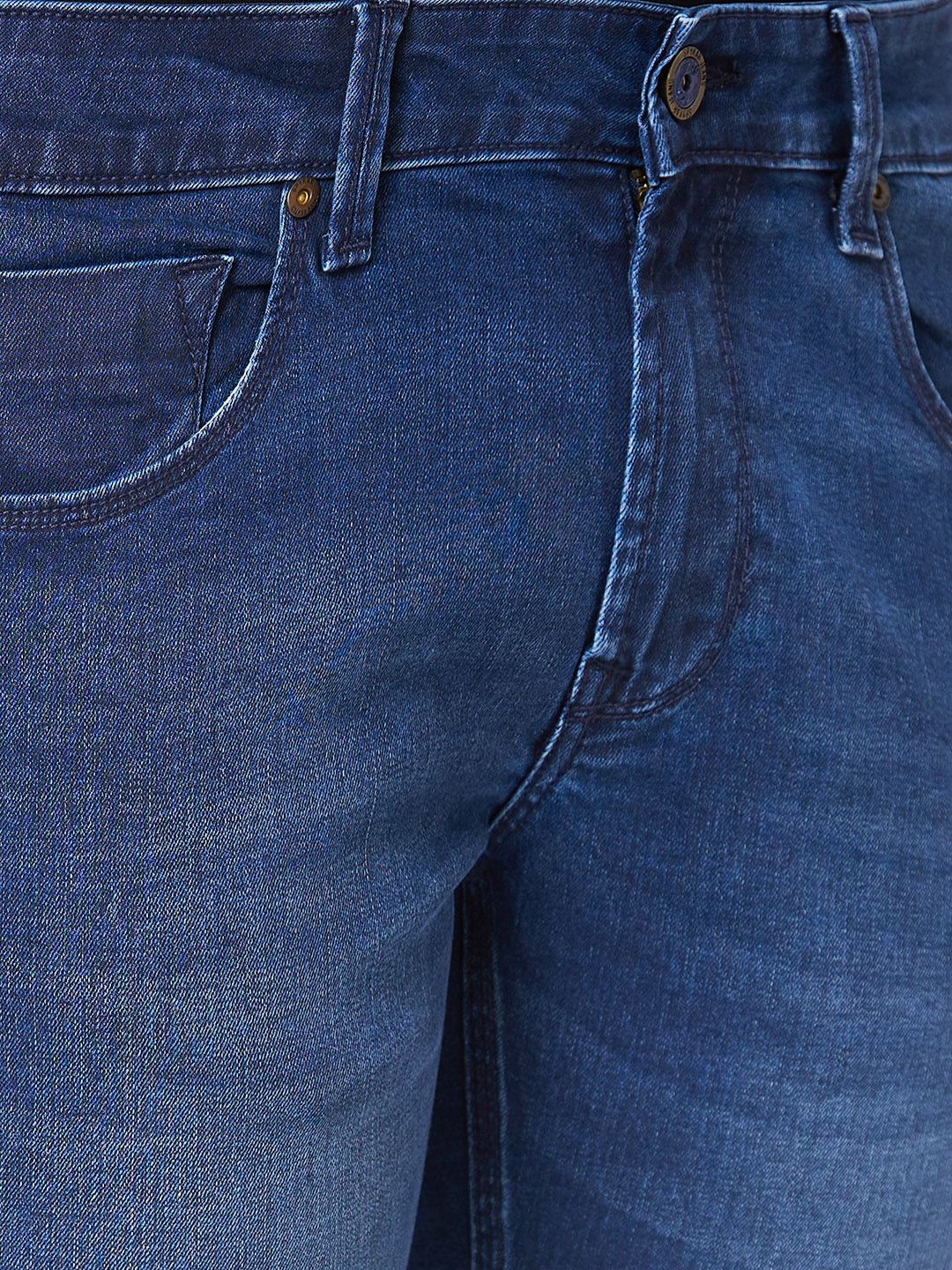SPYKAR Men Skinny Slim Fit Low-Rise Light Fade Stretchable Jeans