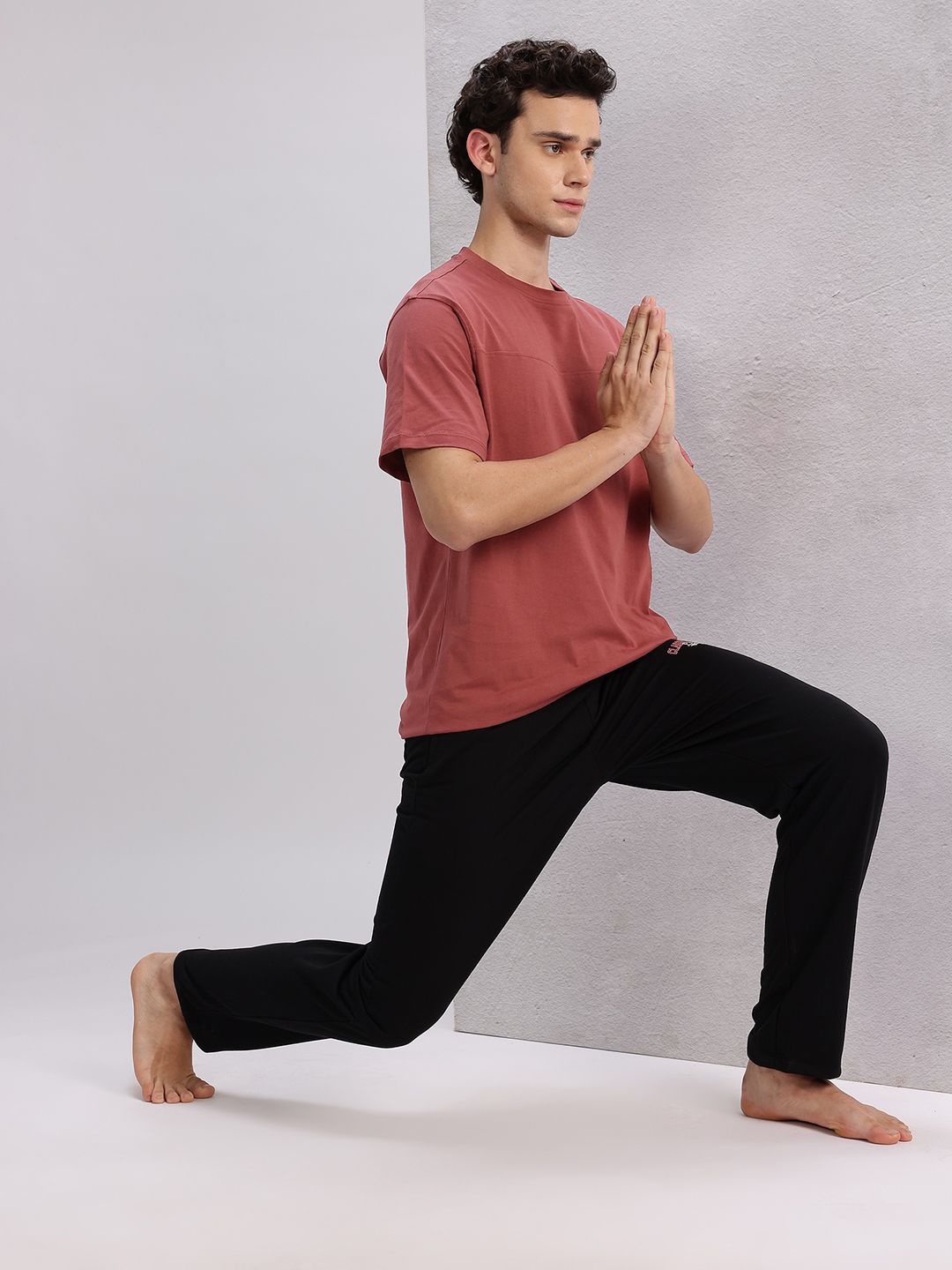 HRX by Hrithik Roshan Typography Printed Pure Cotton Yoga T-shirt