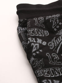 Being Human Men Pure Cotton Typography Printed Regular Shorts