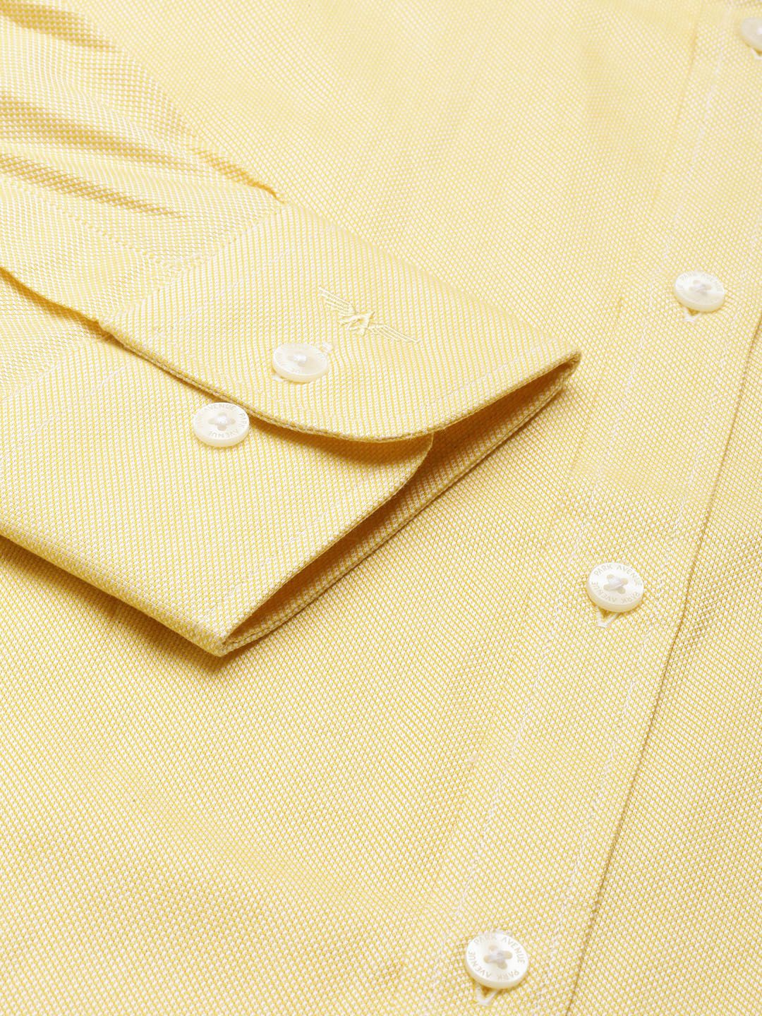 Park Avenue Men Pure Cotton Slim Fit Textured Formal Shirt